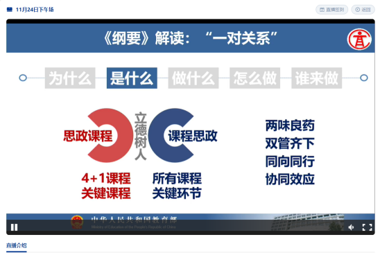 MG冰球突破官网网站开展“课程思政”线上培训学习活动 MG冰球突破官网网站开展“课程思政”线上培训学习活动